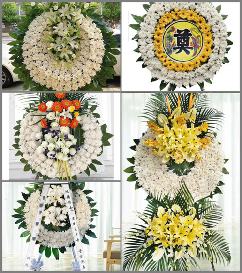 江西赣州定南县老城镇黄砂口村花圈速递